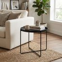 Ver imagem 1 de Mesa Lateral North Redonda 50cm em Metal para Sala de Estar