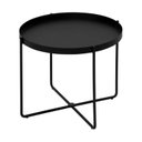 Ver imagem 2 de Mesa Lateral North Redonda 50cm em Metal para Sala de Estar