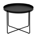 Ver imagem 4 de Mesa Lateral North Redonda 50cm em Metal para Sala de Estar