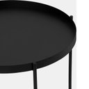 Ver imagem 5 de Mesa Lateral North Redonda 50cm em Metal para Sala de Estar