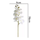 Ver imagem 2 de Orquídea Branca Artificial Pequena para Arranjo