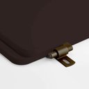 Ver imagem 3 de Tampa de Vaso Laqueado com Amortecedor Nuova Marrom Fosco para Bacia Deca com Ferragem Marrom