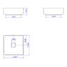 Cuba de Apoio Deca Quadrada 40cm Slim Branco Cod: L.11040.17 - 4