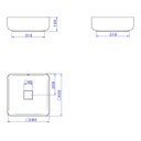 Ver imagem 4 de Cuba de Apoio Deca Quadrada 40cm Slim Branco Cod: L.11040.17