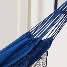 Rede de Dormir Jeans Mesclado Azul com Preto - 3