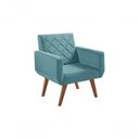 Ver imagem 1 de Poltrona 1 Lugar Braço Anabelle Unidecor Turquesa