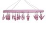 Mini-varal Oval 24 Prendedores - Rosa - 3