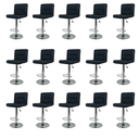 Ver imagem 1 de Banqueta Gomos Comfort Estofada Giratória Altura Regulável - Preto - 15