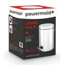 Ver imagem 7 de Lixeira de Banheiro Inox com Pedal e Cesto Removível 3l - Powemaid