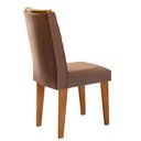 Ver imagem 2 de Mesa Aster 180 Tampo em MDF e Vidro com 6 Cadeiras Liz Moderna