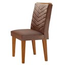 Ver imagem 3 de Mesa Aster 180 Tampo em MDF e Vidro com 6 Cadeiras Liz Moderna