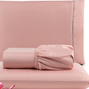 Ver imagem 2 de Jogo de Lençol Solteiro 2 Peças 400 Fios C/ Elástico Hotel:rosê