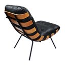 Ver imagem 6 de Poltrona Costela com Puff Costela em Couro - Preto