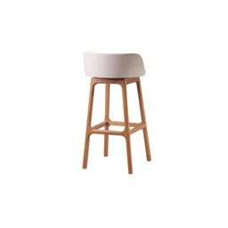 Banqueta Conforto - Madeira Maciça com Assento Acolchoado em Linho - Távoli Decor - 2