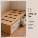 Ver imagem 7 de Cama Infantil com Gavetas Tamanho Solteiro para Quarto Infantil Linha Join
