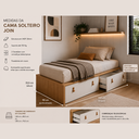 Ver mais imagens de Cama Infantil com Gavetas Tamanho Solteiro para Quarto Infantil Linha Join