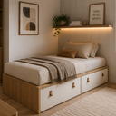 Ver imagem 1 de Cama Infantil com Gavetas Tamanho Solteiro para Quarto Infantil Linha Join