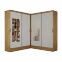 Ver imagem 2 de Closet Casal Belém 4 Pts com Espelho 4 Gvts Carioca Móveis Cinamomo com Off White