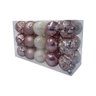 30 Bolas Natalinas para Decoração Árvore de Natal Cor:rosé - 1
