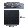 Piso Tátil 10pçs Preto Borracha Pvc 25x25 Alerta - 4