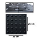 Ver imagem 4 de Piso Tátil 10pçs Preto Borracha Pvc 25x25 Alerta