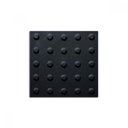 Ver imagem 2 de Piso Tátil 10pçs Preto Borracha Pvc 25x25 Alerta