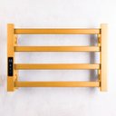 Ver imagem 4 de Toalheiro Elétrico Térmico Aquecido 30x 45 Dourado 110v