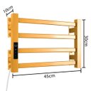 Ver imagem 3 de Toalheiro Elétrico Térmico Aquecido 30x 45 Dourado 110v