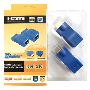 Extensor Adaptador Hdmi Cabo de Rede Cat5e/6 30m Hd 1080p