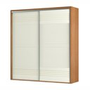 Ver imagem 2 de Guarda Roupa 100% Mdf Casal 2,23m com 2 Portas de Correr Tw602 Dalla Costa-freijó/off White