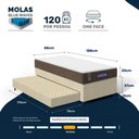 Ver imagem 3 de Cama Box + Colchão Gazin de Molas Ensacadas One Face Air Light + Auxiliar de Espuma Solteiro 88 cm