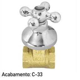 Registro de Gaveta 1509 C-33 Med 3/4 D Metais Sanitários - 4