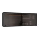 Ver imagem 1 de Armário de Cozinha Aéreo com 2 Portas de Vidro 120cm Milano Multimóveis Mp2391 Cinza