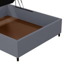 Ver imagem 6 de Base para Cama Box Baú Casal 138x188cm Hit I02 Suede Cinza - Mpozenato