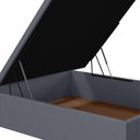Ver imagem 5 de Base para Cama Box Baú Casal 138x188cm Hit I02 Suede Cinza - Mpozenato