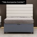 Ver imagem 2 de Base para Cama Box Baú Casal 138x188cm Hit I02 Suede Cinza - Mpozenato