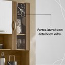 Ver mais imagens de Armário de Cozinha Compacta Mdf 8 Portas Paris Plus - Freijó/supremo/com Ripado