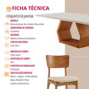 Ver imagem 6 de Sala de Jantar Mesa Ane 220cm Tampo Laqueado com Vidro Canto Moeda e 8 Cadeiras Viena Gold