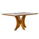 Ver imagem 1 de Mesa de Jantar Moderna com Vidro 2,20x1,0m - Rubi - Harmonia Salas