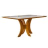 Mesa de Jantar Moderna com Vidro 2,20x1,0m - Rubi - Harmonia Salas - 1