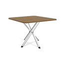 Ver imagem 1 de Mesa de Cozinha Volga c/ Tampo 90cm Cromada/Nogueira - Kappesberg