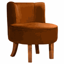 Ver imagem 1 de Cadeira Decorativa Oliva Via Encanto Veludo Cobre