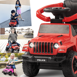 Carrinho Jeep Vermelho de Passeio para Bebe Andador Zippy Toys - 4