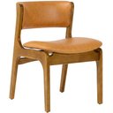 Ver imagem 7 de Kit 06 Cadeiras de Jantar Orgânica Estofada Base Madeira Maciça Donna L02 Couríssimo Whisky -