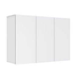 Armário Suspenso Lavanderia Cozinha Milão 3 Portas:branco - 1