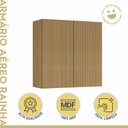 Ver imagem 4 de Armário Aéreo 2 Portas 80cm 100% Mdf Rainha Nature