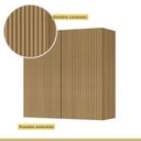 Ver imagem 2 de Armário Aéreo 2 Portas 80cm 100% Mdf Rainha Nature