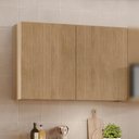Ver imagem 6 de Armário Aéreo 2 Portas 80cm 100% Mdf Rainha Nature
