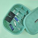 Ver imagem 3 de Organizador de Gavetas, Meias, Calcinhas, Bijuterias C- 15 Divisórias Linha Loft Turquesa