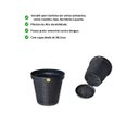 Ver imagem 5 de Kit C/ 5 Vaso Redondo Rattan Preto 36lt Anti Dengue